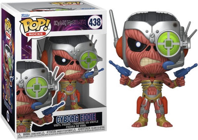 Funko Iron Maiden Cyborg Eddie Rocks! (quelque part dans le temps) figurine en vinyle 438 unisexe pop ! - multicolore - standard