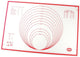 Dr. oetker 1923 planche à découper de cuisine rectangulaire silicone rouge, blanc
