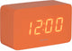 Karlsson réveil spry tube - orange - 10x4,3x5,9cm - scandinave - réveil pour chambre - réveils