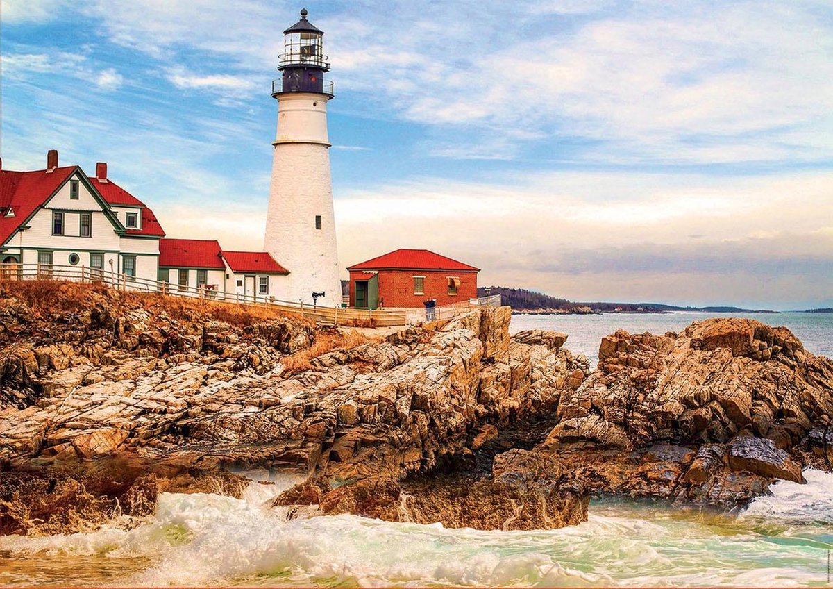Educa - puzzle 1500 - phare rocheux (017978)