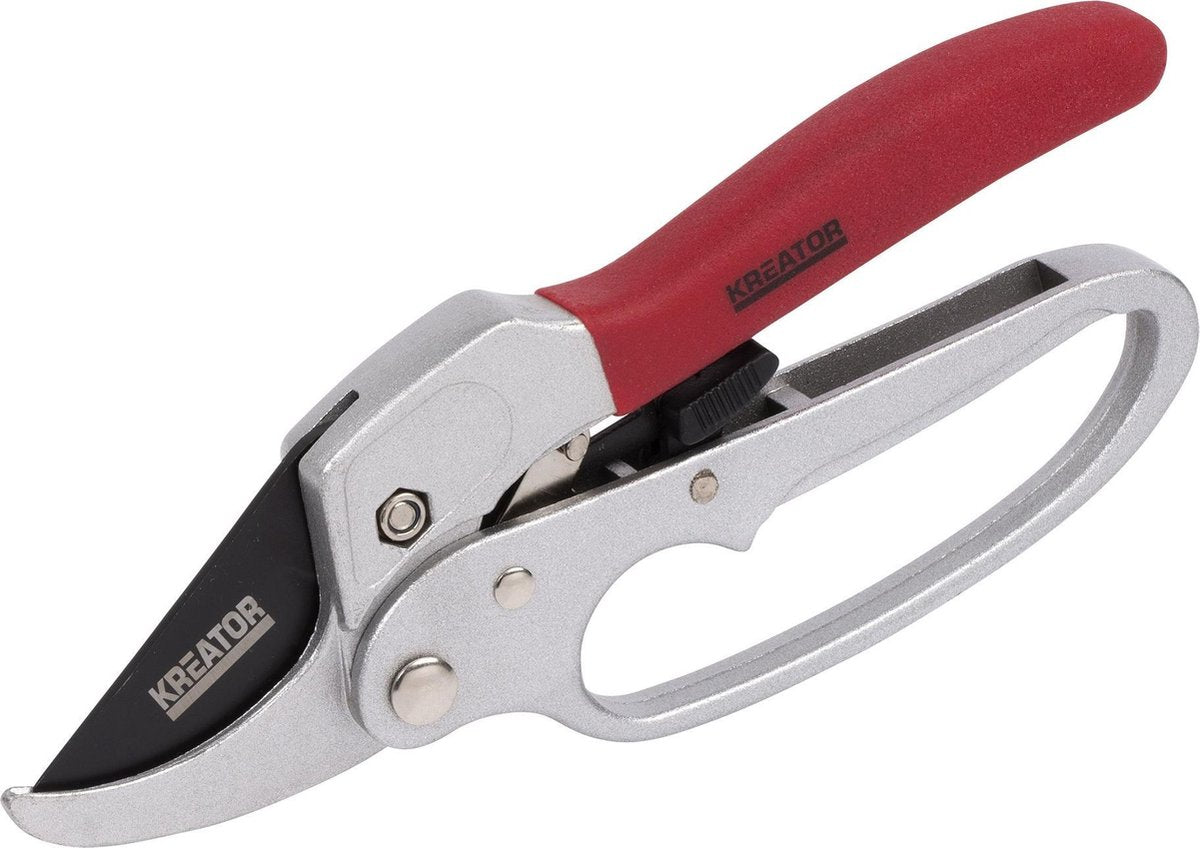 Sécateur à cliquet Kreator krtgr1004 - bois jeune - diamètre de coupe : ø23 mm