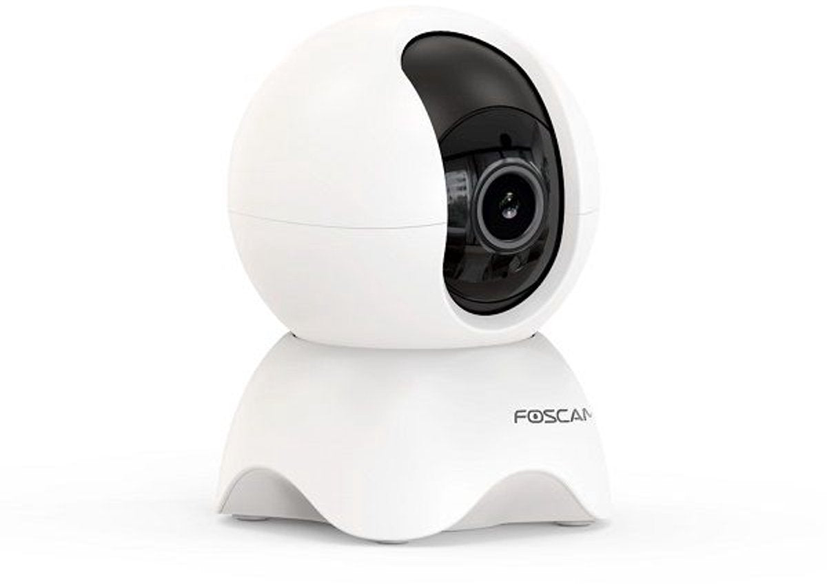 Foscam x5 - caméras de sécurité - 5 mp - panoramique inclinable - caméra intérieure - babyphone - détection de personne - blanc