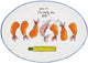 Blond Amsterdam, sushi : bol de service ovale 27 cm crevettes