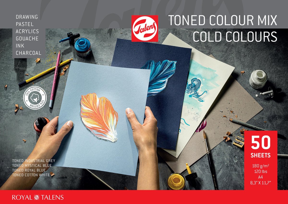 Royal Talens Talens Mélange de couleurs toniques Couleurs froides A4