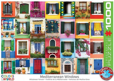Eurographics - Fenêtres méditerranéennes [fenêtres méditerranéennes] - 1000 pièces 68×48cm (l×h) - puzzle