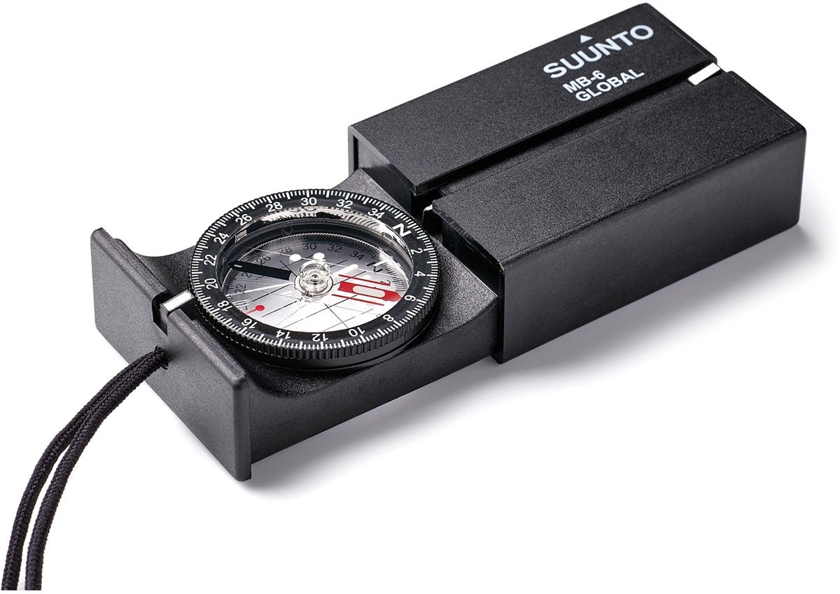 Boussole globale à miroir Suunto mb-6 - pour hémisphère nord et sud - noire