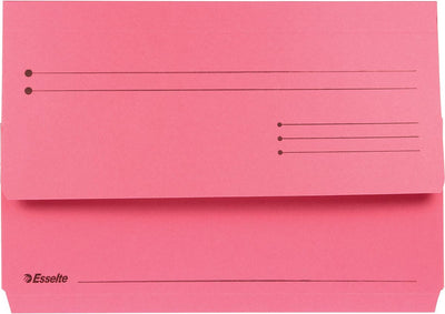 Chemises à insertion manille Esselte - Format A4 - 25 pièces - rouge