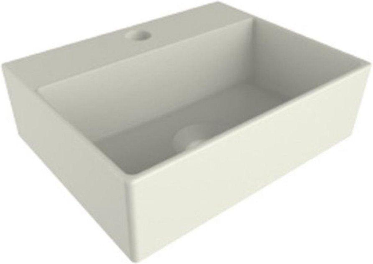 Plieger Kansas mini fontaine 1 trou robinetterie 29x23cm blanc mat