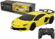Jamara rc véhicule voiture - 405187 voiture rc - lamborghini aventador SVJ - 2,4 GHz - modèle rc jaune prêt à l'emploi - voiture contrôlée 1:24