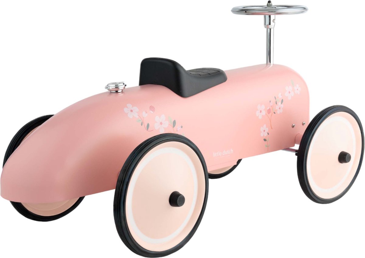 Petite voiture de marche rétro néerlandaise 75x40x40 cm rose