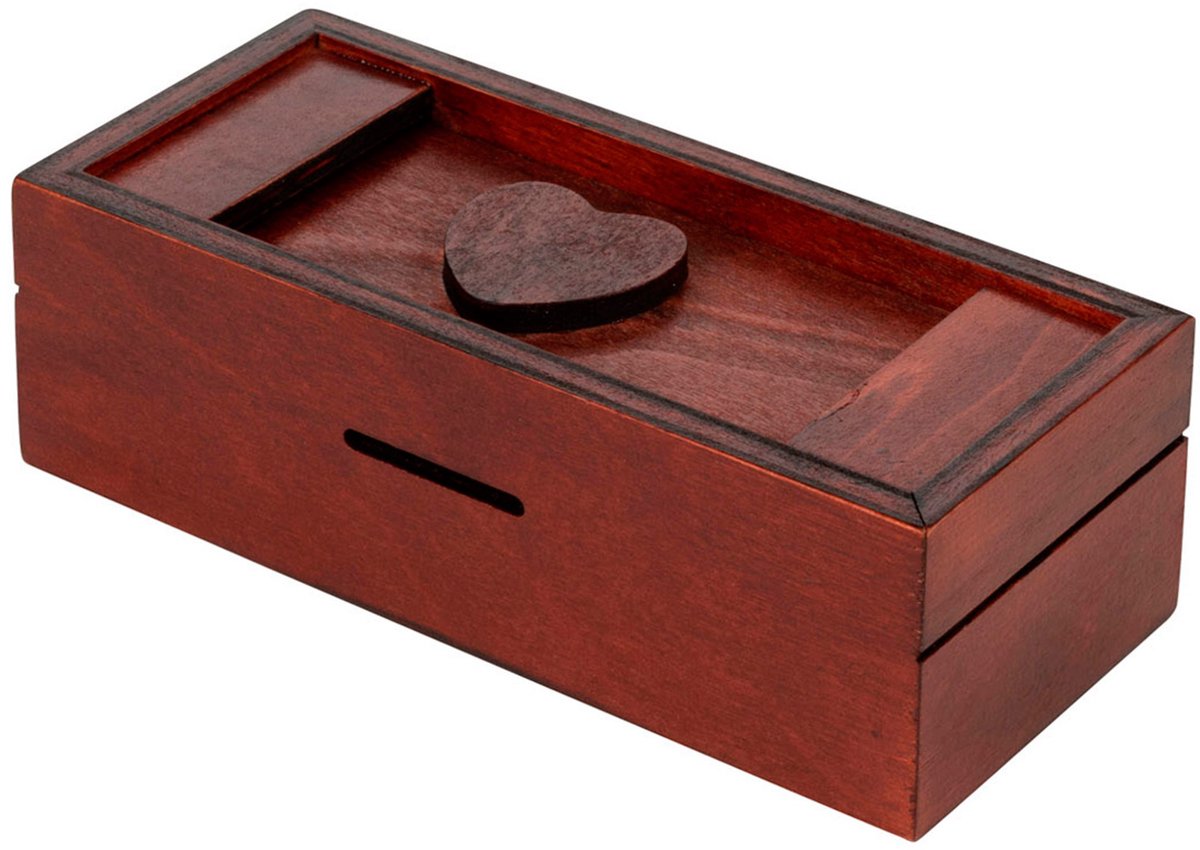 Boîte de puzzle Philos coeur - boîte de puzzle cadeau casse-tête en bois.