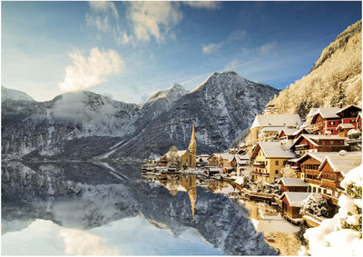 Educa puzzle hallstatt hiver 1500 pièces adultes or.