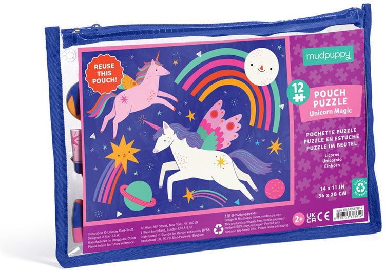 Puzzle Mudpuppy - licorne magique - 36x28cm - 12 pièces - 2 ans