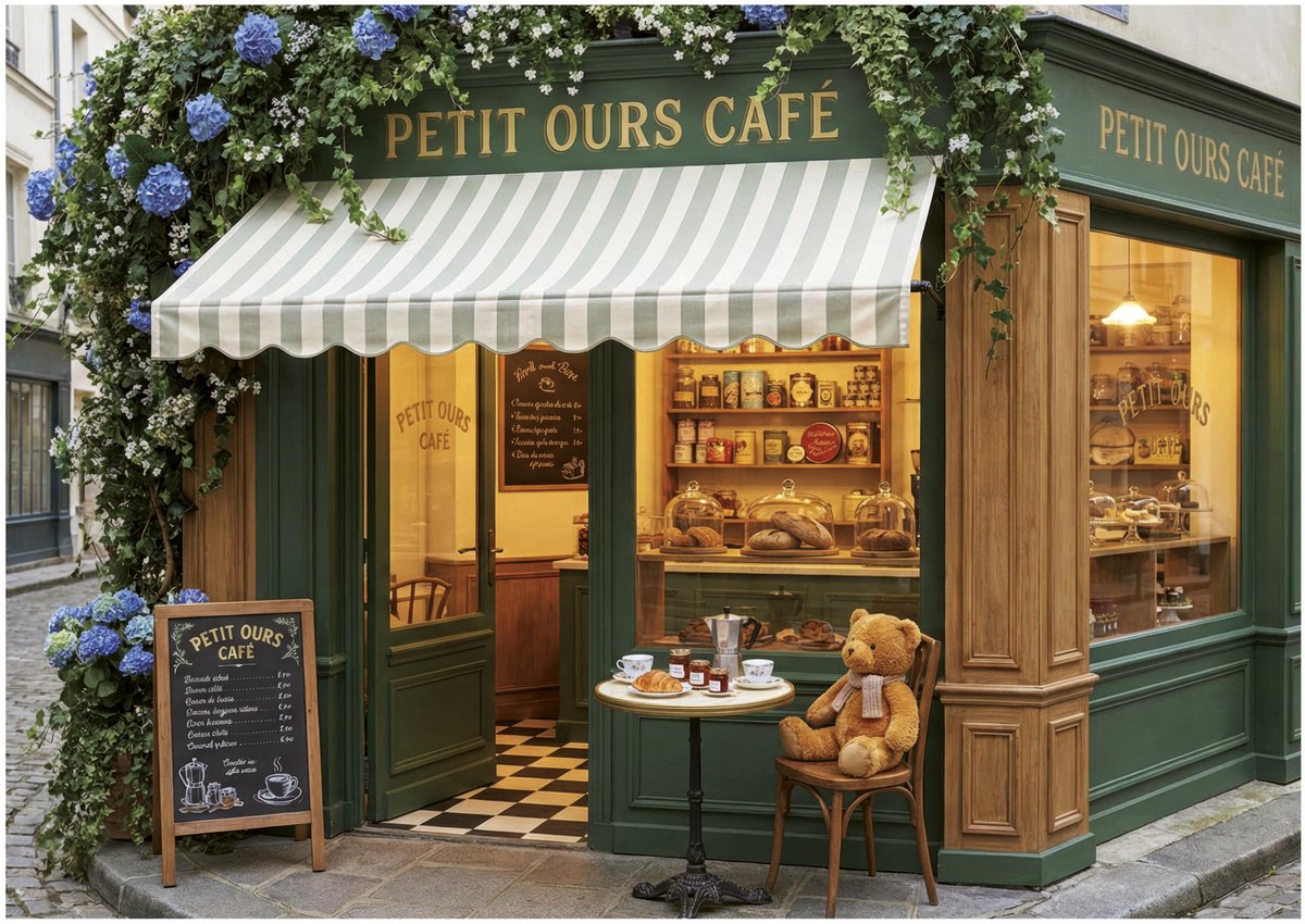 Educa petit café ours - 1 000 pièces.