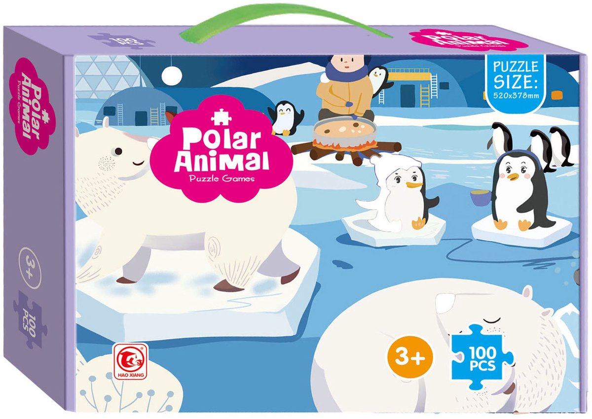 Puzle des jambes pour enfants South Pole, 100e.