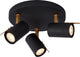 Lucide grony - spot de plafond (plafonnier) - led dim to warm - gu10 - 3x5w 2200k 3000k - noir
