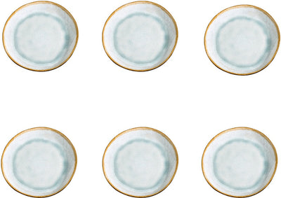 Médard de noblat - shadow aqua - assiette à dessert 20,5 cm - 6 pièces - grès