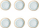 Médard de noblat - shadow aqua - assiette à dessert 20,5 cm - 6 pièces - grès