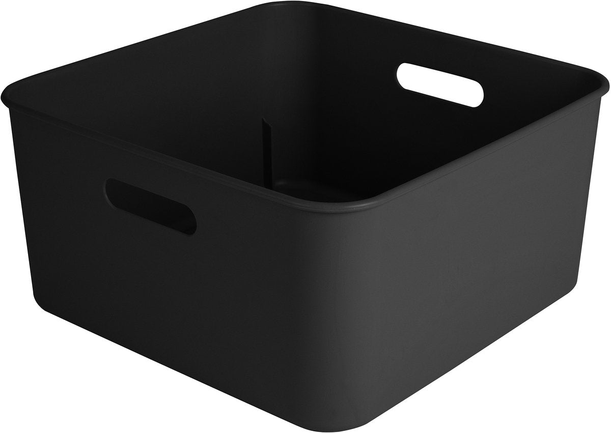Sunware sigma home boîte cube 12,5l - 31,3x31,3x15,7 cm - noir