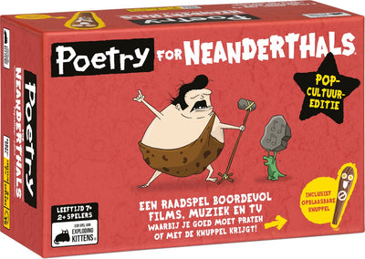 Poésie de chatons explosifs pour néandertaliens édition pop culture - Néerlandais - jeu de mots hilarant pour toute la famille - 2+ joueurs - à partir de 7 ans -