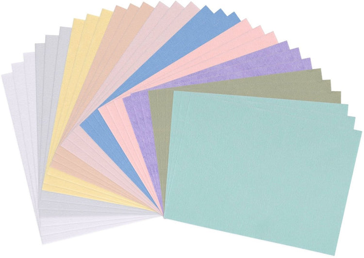 Feutre créatif Vaessen - a3 - 1 mm - 30 feuilles de feutre hobby - 10 couleurs pastel
