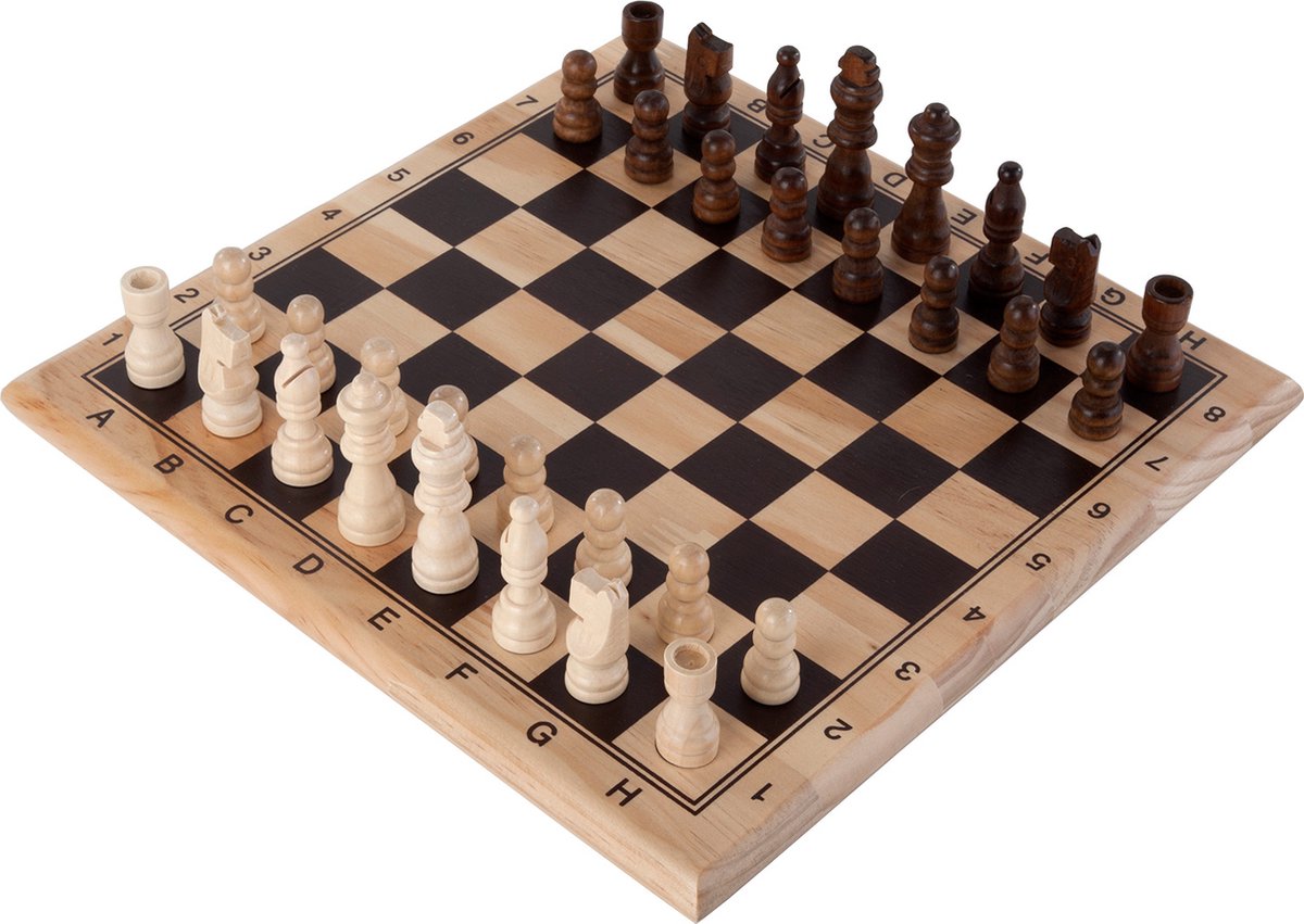 Jeu d'échecs en bois Engelhart 30 cm