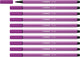 Stabilo pen 68 - feutre premium - lilas - boîte de 10 pièces