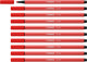 Stabilo Pen 68 Felt -Tip Pen Carmine Red (68 48)