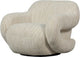 Fauteuil folke Woood - chenille naturel - mélange - 70x88x88