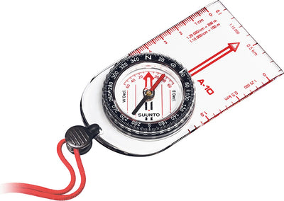 Boussole à plaque Suunto a-10 nh - pour randonneurs et éclaireurs - transparente