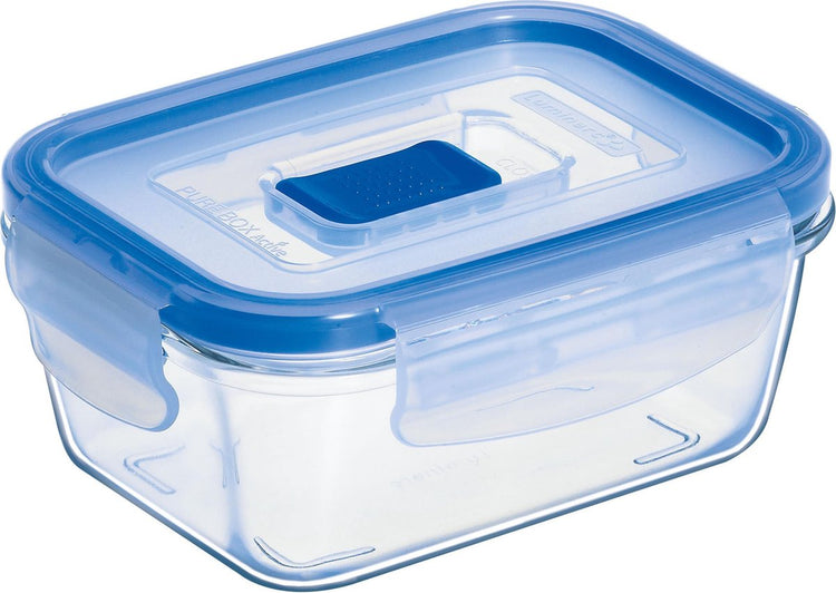 Récipient pour aliments frais actif Luminarc pure box - verre - carré - 0,38 l