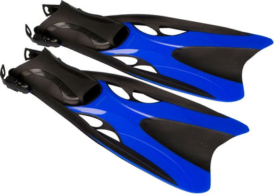 Waimea palmes de natation - réglables - adultes - noir cobalt - taille 37-41