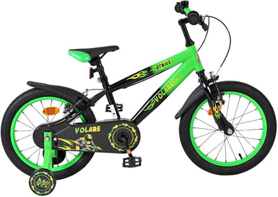 Vélo pour enfants Volare Strike - garçons - 16 pouces - noir vert - deux freins à main