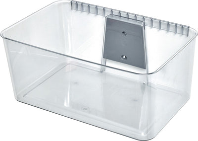 Idesign - bac de rangement id wallspace xl avec support mural - plastique recyclé - transparent