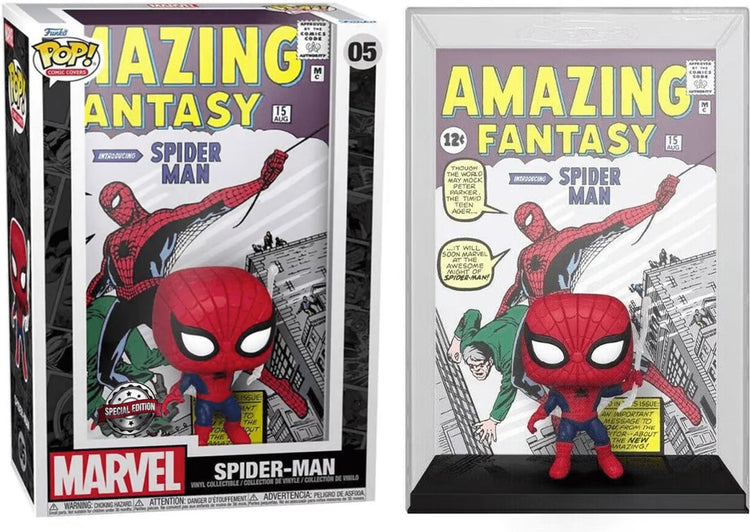 Funko-pop ! couverture de la bande dessinée : Spider-Man - Amazing Fantasy 05 exclusif