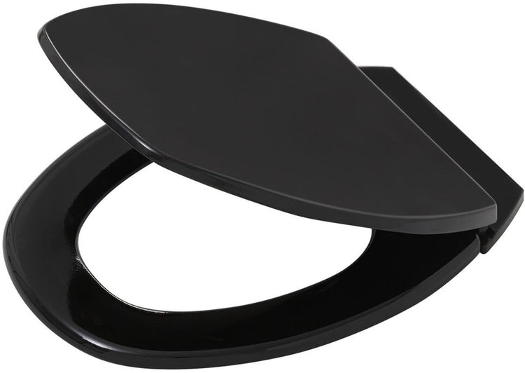 Tiger logston - siège de toilette - siège de toilette - nettoyage facile - mdf - fsc - noir