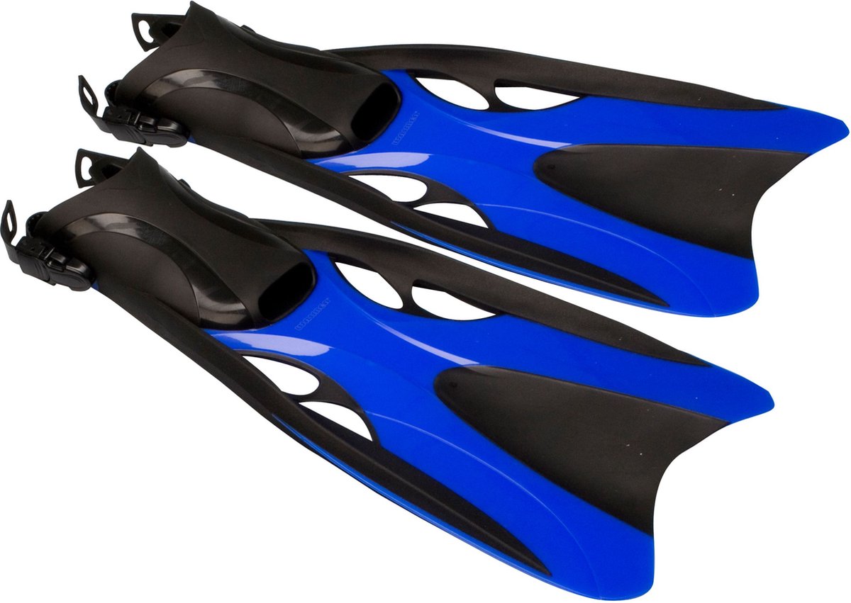 Waimea palmes de natation - réglables - adultes - noir cobalt - taille 37-41