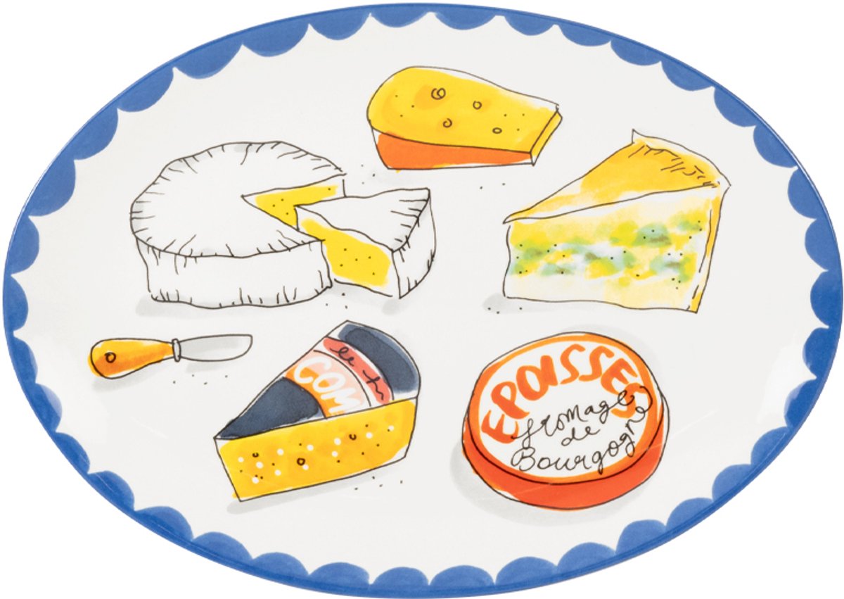 Blond Amsterdam au quotidien : assiette 29 cm dites fromage