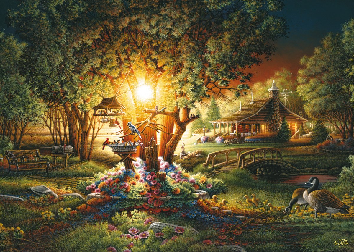 Puzzle Schmidt Magnifique lueur printanière - Puzzle de 1000 pièces.