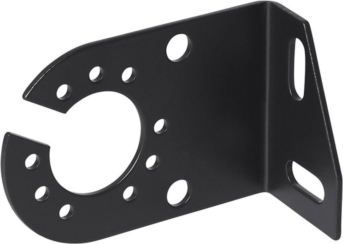 Support de prise coudé Proplus - métal - 8 x 5 cm - noir - pour prises 7 et 13 broches
