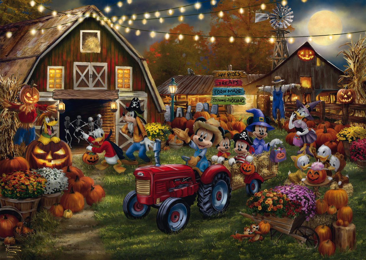 Puzzle Schmidt Puzzle Schmidt Puzzle Disney Mickey Minnie Pumpkin Festival 1000 pièces.