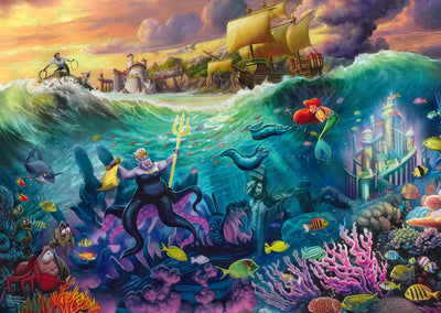 Puzzle Schmidt Disney la petite sirène Ursula Puzzle 1000 pièces.