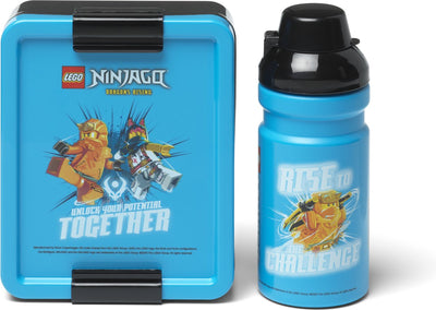 Ensemble déjeuner Lego Ninjago - gourde et boîte à lunch - plastique