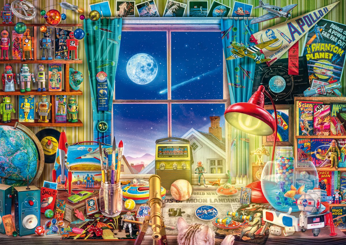 Schmidt - puzzle - vers la lune - 1000 pièces - adultes - à partir de 12 ans