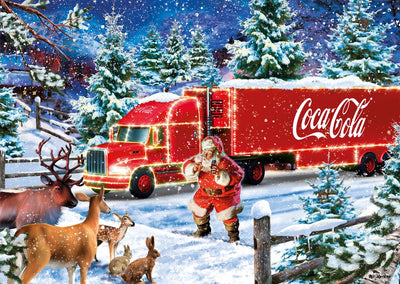 Puzzle Schmidt Coca Cola Camion de Noël - Puzzle de 1000 pièces.