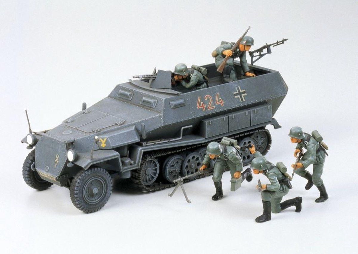 Tamiya modèle kit voiture - 35020 seconde guerre mondiale sdkfz.251 1 moitié. plastique hanomag - 1:35 - modélisme