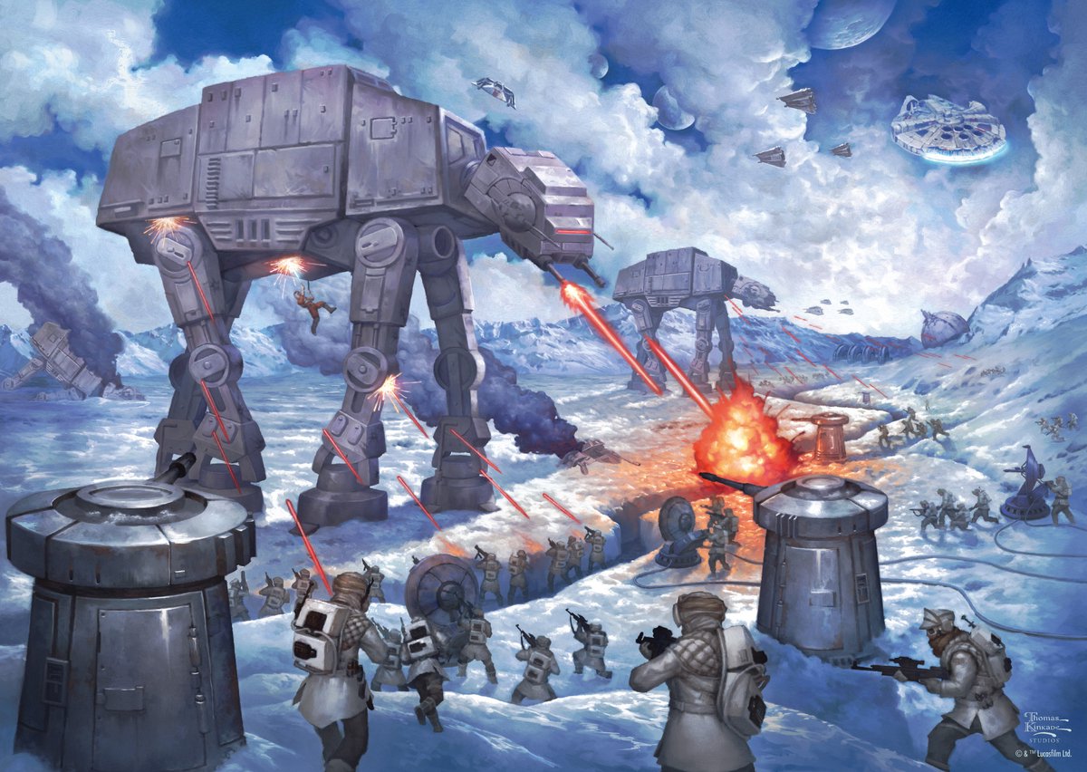 Puzzle Schmidt Star Wars Battle of Hoth 1000 pièces en carton.