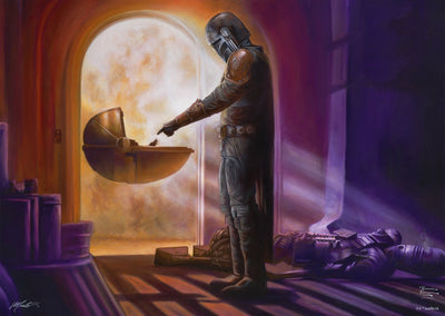 Schmidt star wars le mandalorien - studios thomas kinkade - collection rêves disney - puzzle tournant multicolore