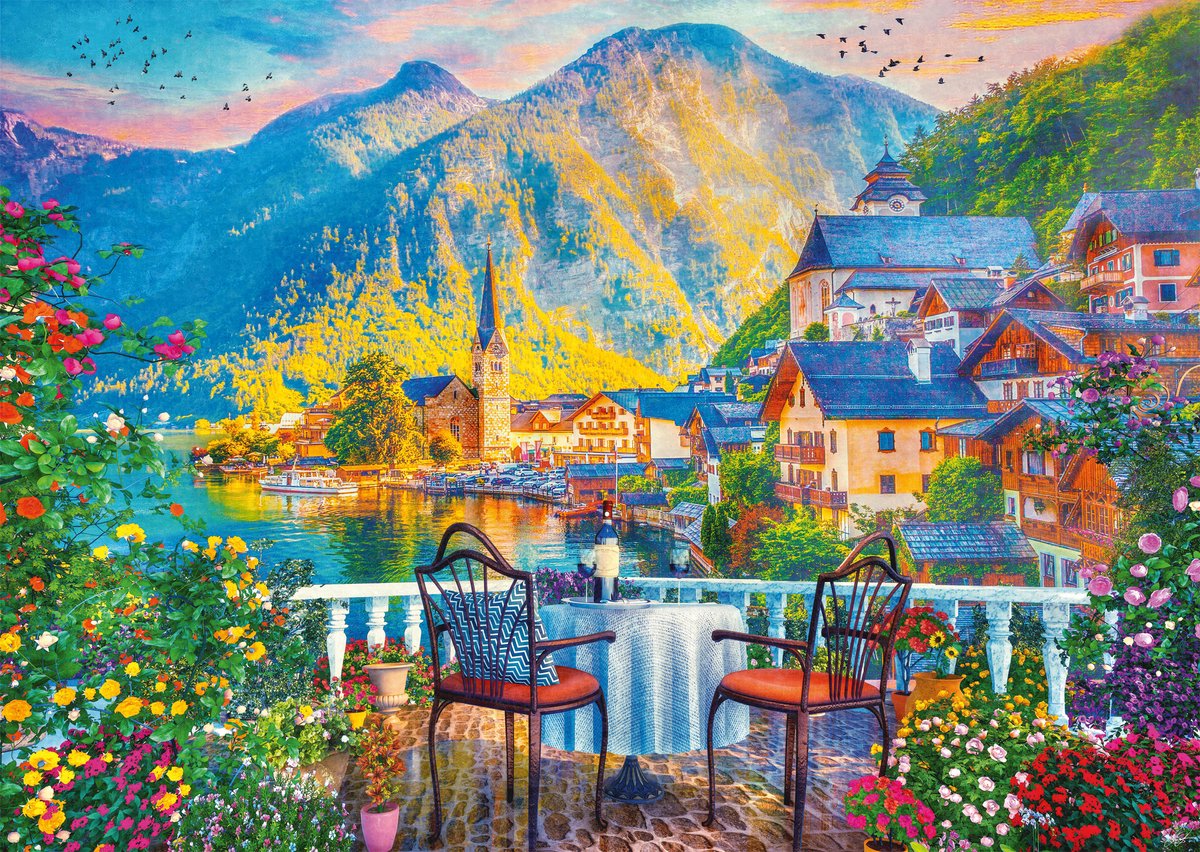 Schmidt - puzzle - Hallstatt pittoresque - 1000 pièces - adultes - à partir de 12 ans