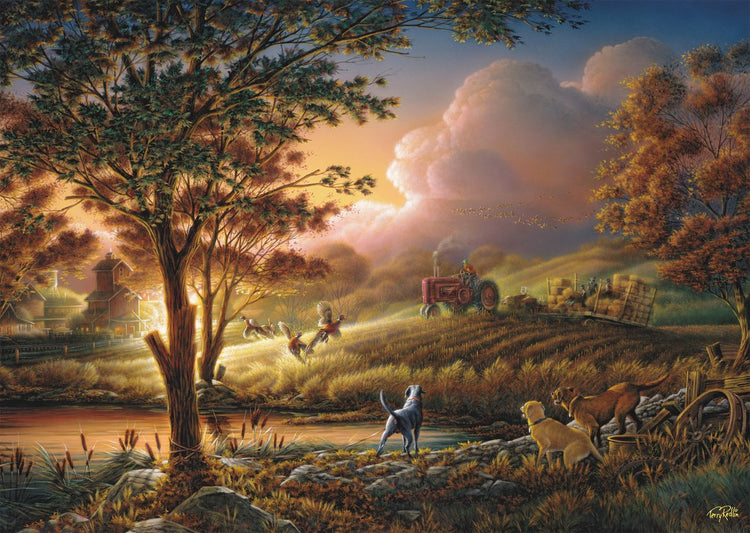 Schmidt - puzzle - soleil d'or sur champs mûrs - Terry Redlin - 1000 pièces - adultes - à partir de 12 ans